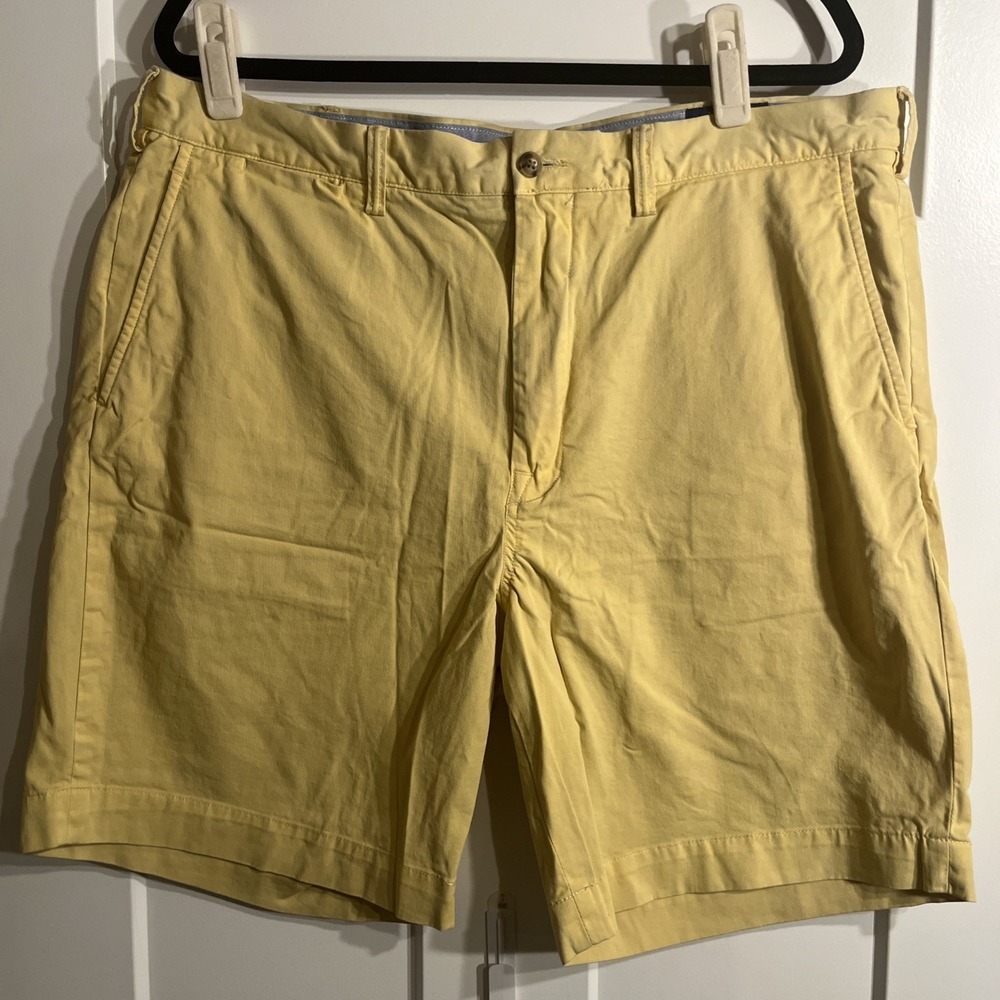 Polo Ralph Lauren Stretch Classic Fit Men's Shorts Yellow Size 38